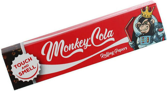Monkey King Red Cola Cigarette Rolling Papers Slim King Size with Cone Tips 32 sheets 1pcs