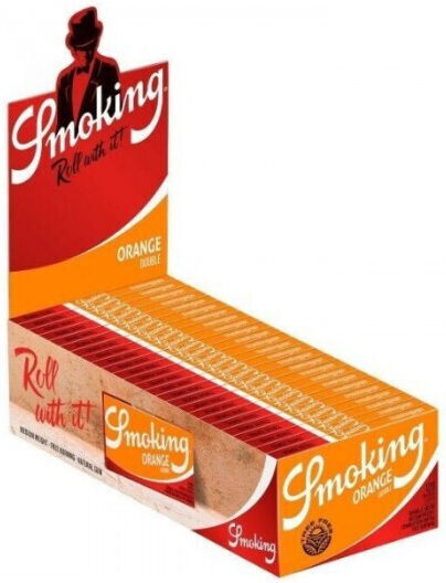 Smoking Orange Regular Cigarette Rolling Papers 60 sheets 50pcs