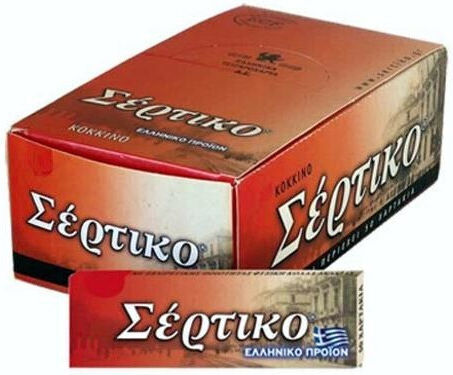 Sertiko Red Cigarette Rolling Papers 50 sheets 50pcs