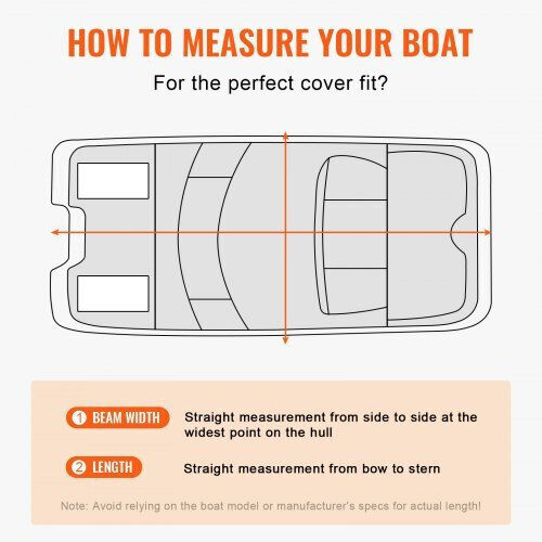 Vevor Pontoon Cover 23'-24' Waterproof Grey Fqczx800d2328o284v0