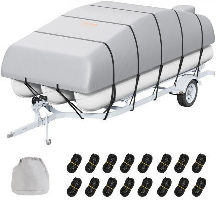 Vevor Pontoon Cover 19'-20' Waterproof Gray Fqczx800d192khiyzv0