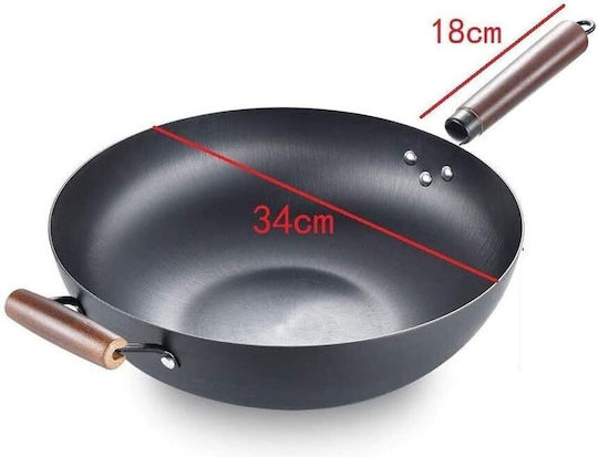 Wok din Aluminiu cu Strat Antiaderent 36cm