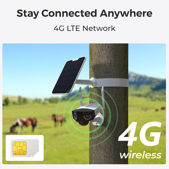 Reolink RDUO2SP2 IP Cameră de Supraveghere Wi-Fi Full HD+ 6MP Rezistentă la apă Pe baterii cu Comunicare Bidirecțională