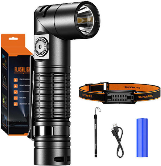 Superfire Flashlight LED Black