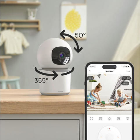 HAMA 00176652 IP Камера за наблюдение Wi-Fi Full HD 1080p с Двупосочна Комуникация