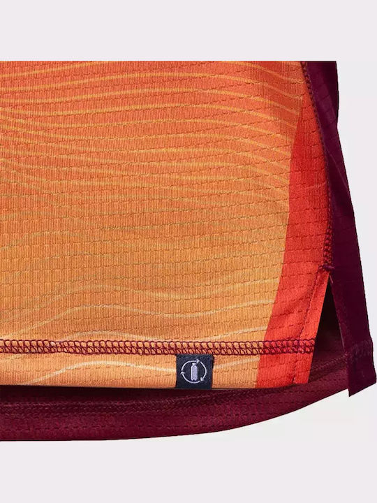Tricou Tehnic Wave Vulcan Bluza Sport Cu Mânecă Scurtă Portocalie