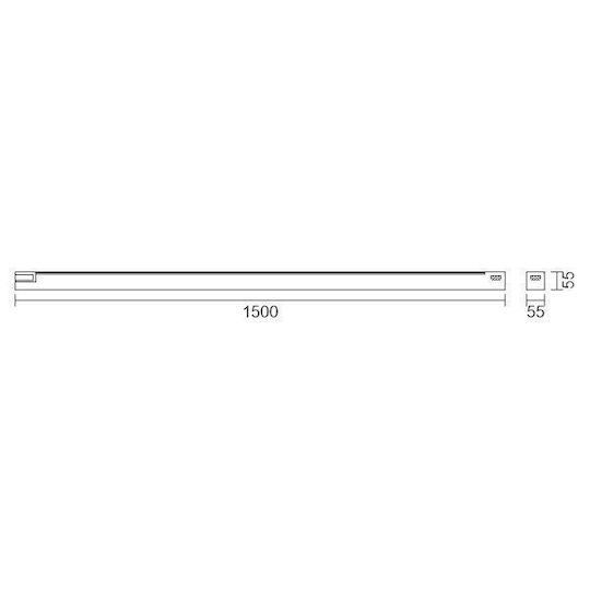 Spot Light Commercial Linear LED Ceiling Light 60W Warm White 60cm