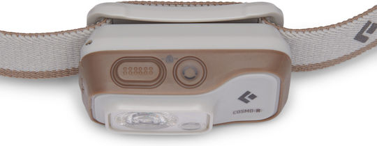 Black Diamond Rechargeable Headlamp LED IP67 with Maximum Brightness 350lm Cosmo 350-R White