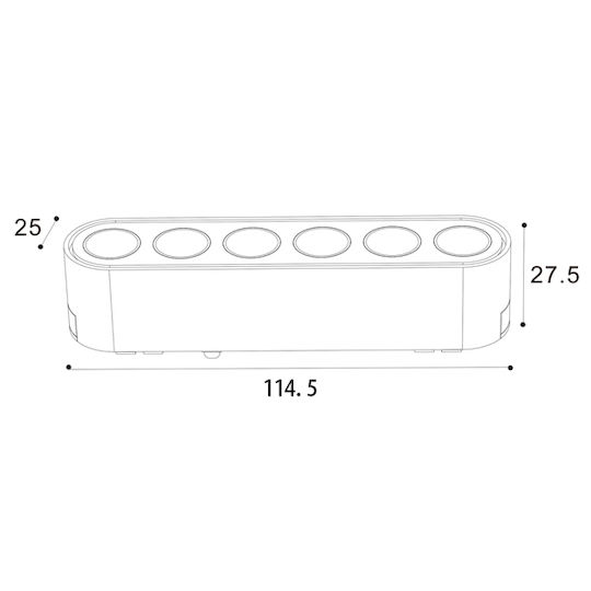 Eurolamp LED Γραμμικό Φωτιστικό Οροφής 16W IP20 Μ33.03xΒ2.75xΥ2.5εκ.