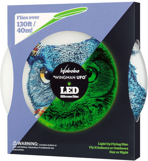 Waboba Wingman Frisbee Silicone with Diameter 15.2 cm Blue