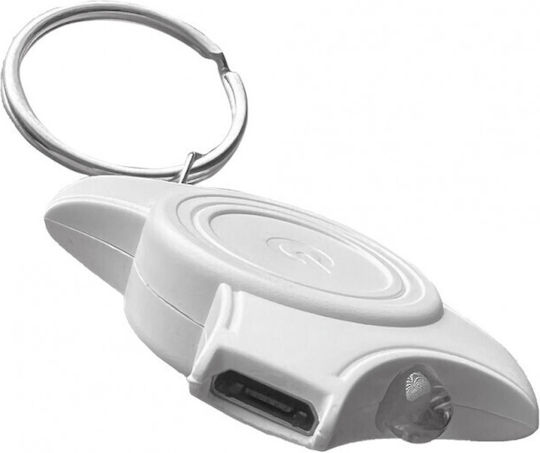 XTAR Rechargeable Keychain Flashlight LED with Maximum Brightness 5lm X-craft White