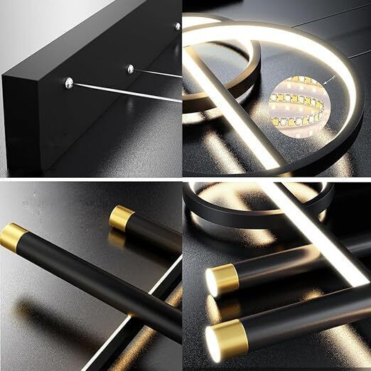 Home Lighting Aida Висящо Осветително Тяло Черен 100x5x120см.