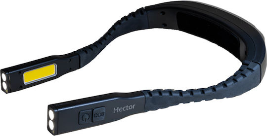 Rechargeable Neck Flashlight LED IP44 with Maximum Brightness 200lm Black