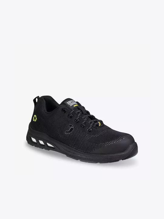 Safety Jogger Low Safety Black S1P with Certification ESD , FO ,SR