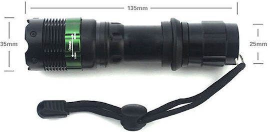 Bailong Φακός LED με Μέγιστη Φωτεινότητα 500lm Q5 3 x AAA