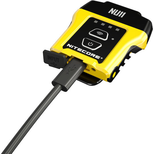 NiteCore Rechargeable Headlamp LED IPX5 with Maximum Brightness 150lm NU11 Black