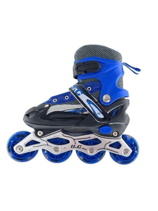 GC Kids Adjustable Inline Rollers Blue