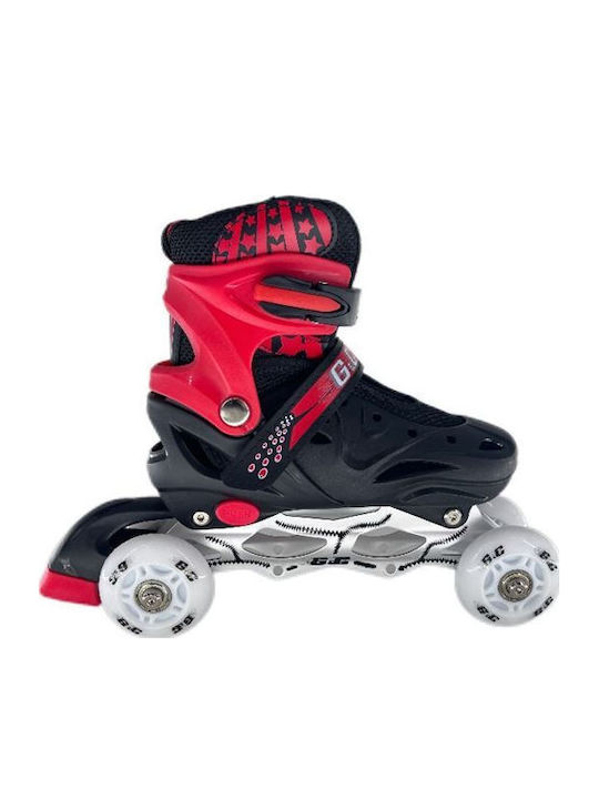GC Inline Αυξομειούμενα Rollers Μαύρα Παιδικά