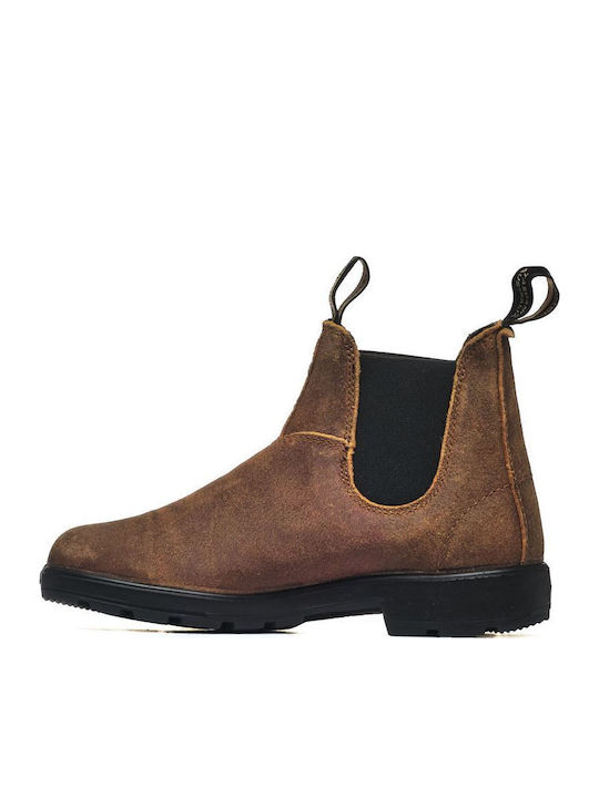 Suede Chelsea-Stiefel Herrenstiefel Tabac Braun