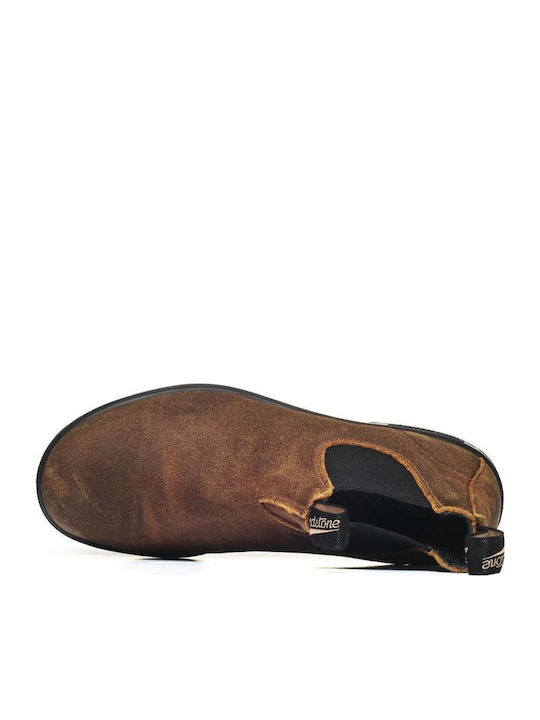 Suede Chelsea-Stiefel Herrenstiefel Tabac Braun