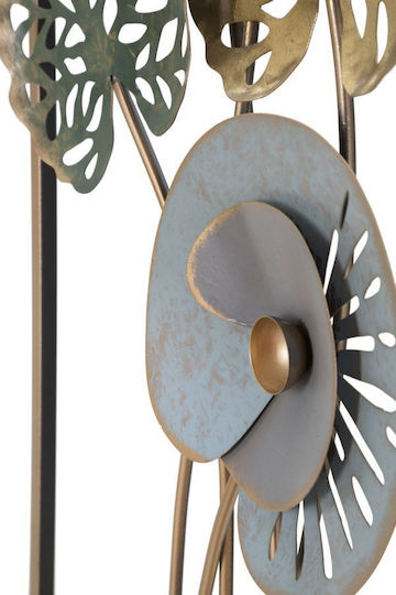 Mauro F Multicolour Wall Decor Made of Metallic 90x5.5x31.2cm