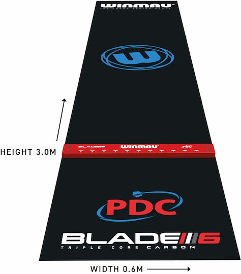Winmau Pro Zone Präzisions-PVC-Dartmatte & Integriertes Oche