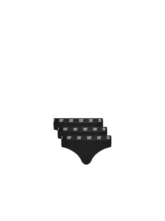 Herren Slips Schwarz 3Packung