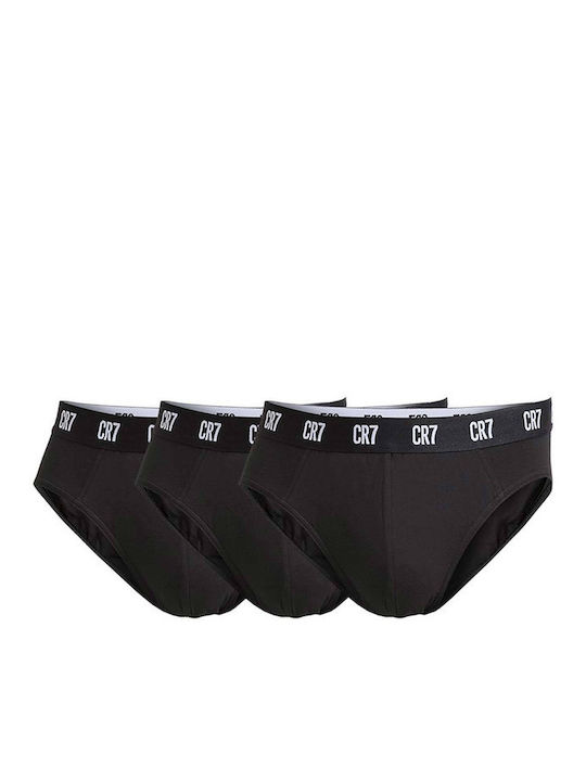Herren Slips Schwarz 3Packung