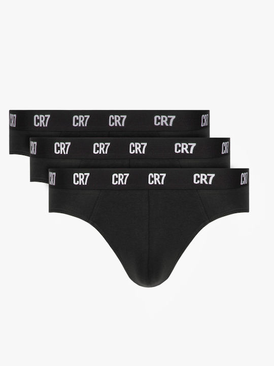 Herren Slips Schwarz 3Packung