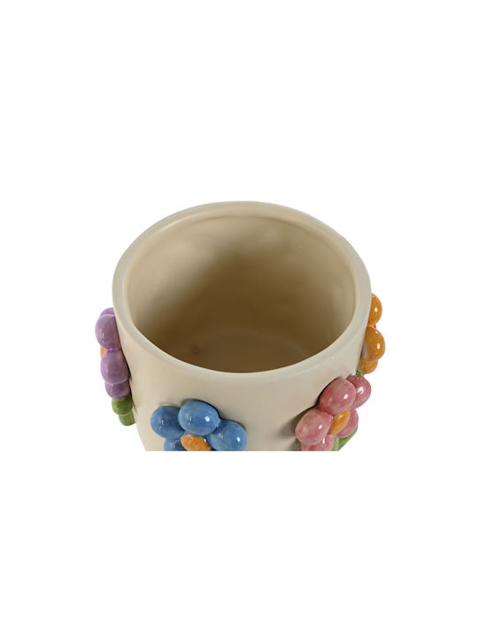 Home Esprit Flower Pot 20x18cm Set 1pcs Πολύχρωμο Κρεμ