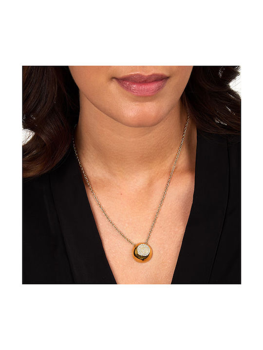 Chronoro Charm Geometrisch aus Vergoldet Stahl mit Zirkon