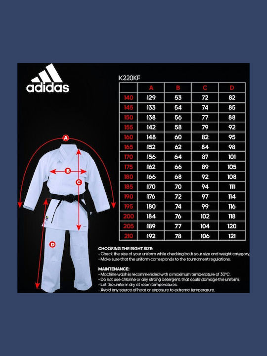 adidas K220kf Kumite Kids Karate Jacket Pink