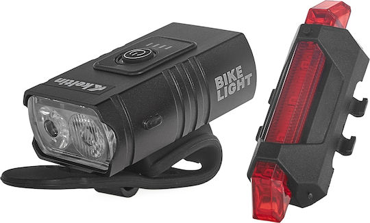 Keltin K02313 Rechargeable Bicycle Lights Set