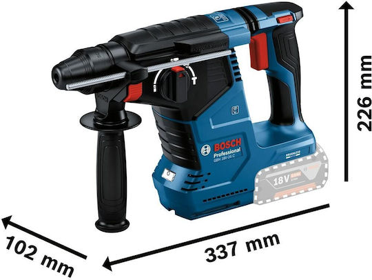 Bosch GBH 18V-24 C Κρουστικό Σκαπτικό Πιστολέτο Μπαταρίας 18V Solo με Υποδοχή SDS Max 0611923003