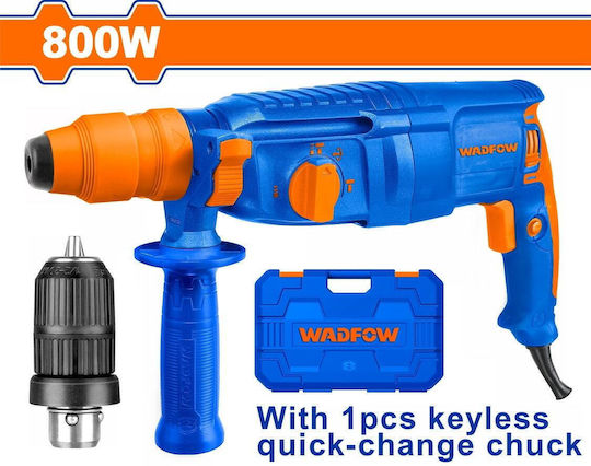 Wadfow Impact Demolition Hammer Electric 800W with Chuck SDS Plus WRH1D26