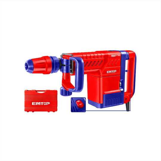 Emtop Κρουστικό Σκαπτικό Πιστολέτο Ρεύματος 1500W με Υποδοχή SDS Max EDBRM1501