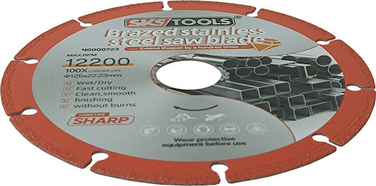 SKS Tools Cutting Disc Construction Materials Hole Diameter 125mm with 10 Teeth 1pcs