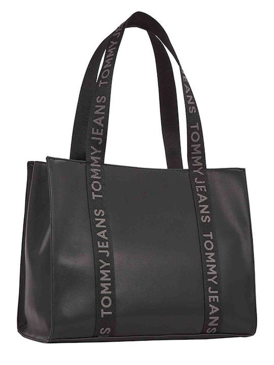 Γυναικεία Τσάντα Shopper Ώμου Μαύρη