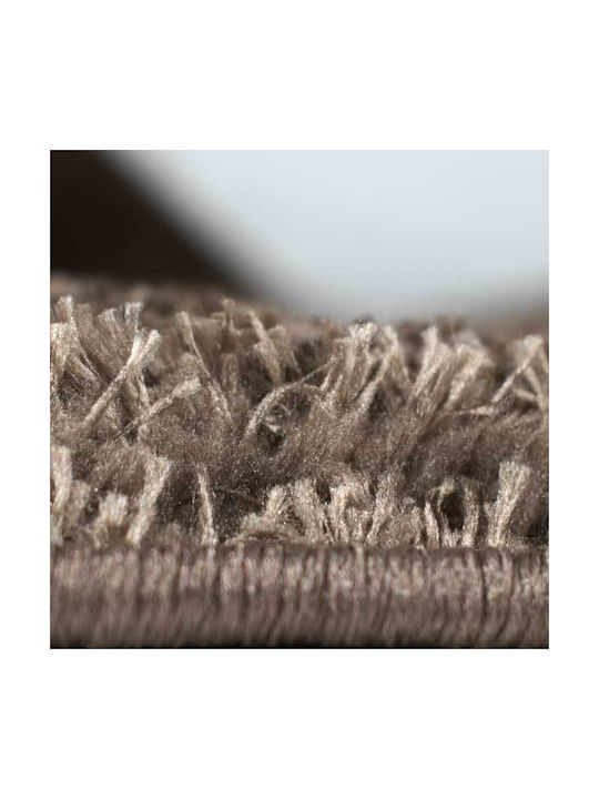 SpitiBazaar Rug Rectangular Shaggy Furry Brown