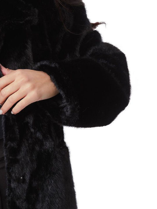Women's Short Fur Black