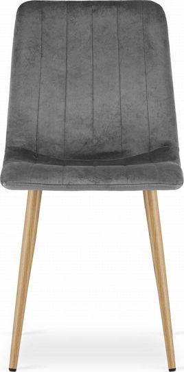 Chair Dining Room Lava 60x40x50cm Dark Grey