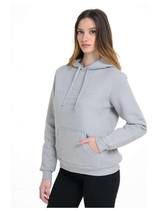 Women's Sweatshirt Hooded Gray