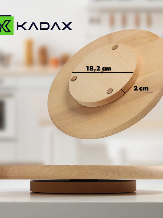 Kadax Wooden Serving Platter Rotating