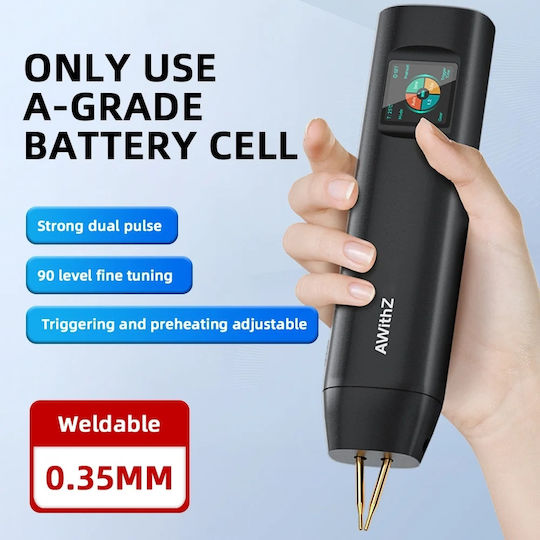 Adjustable Portable Spot Welder Automatic Trigger Digital Display Soldering Iron Battery