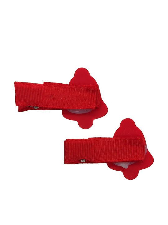 Gift-Me Set Kinderhaarklammern mit Haarspange in Rot Farbe