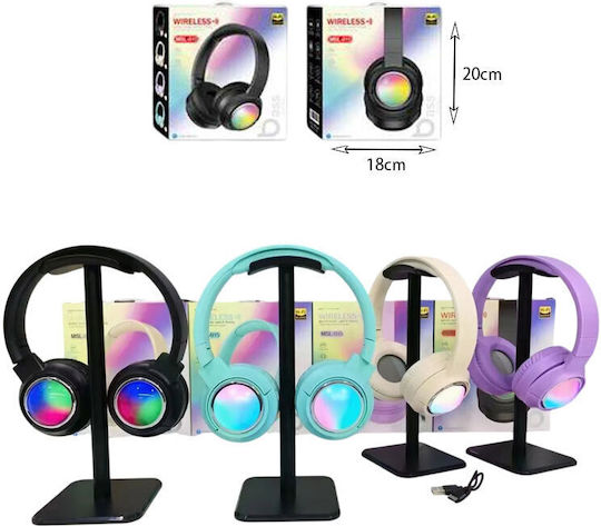 MSL-915 Ασύρματα Bluetooth On Ear Ακουστικά Μπεζ