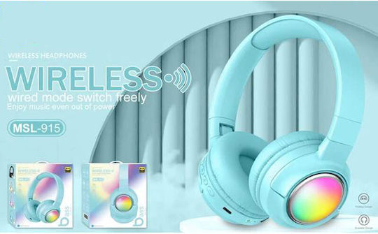 MSL-915 Ασύρματα Bluetooth On Ear Ακουστικά Μπεζ