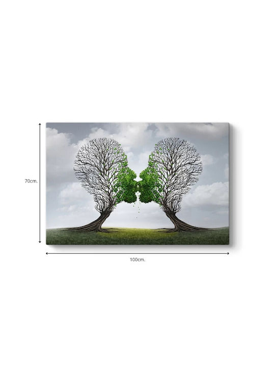 Megapap Trees Growing With Love Gemälde auf Leinwand 100x70cm