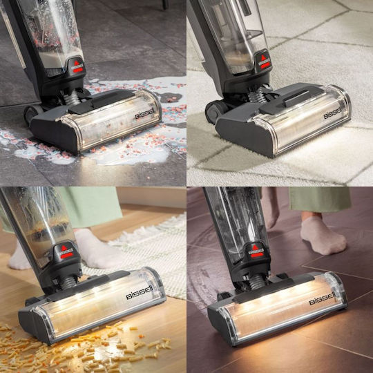 Bissell Crosswave Презареждаща Вертикална Прахосмукачка Черна