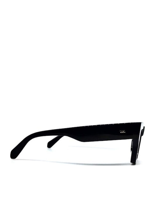 Gast Luce Unisex Sunglasses with Black Plastic Frame and Gray Lens UC01